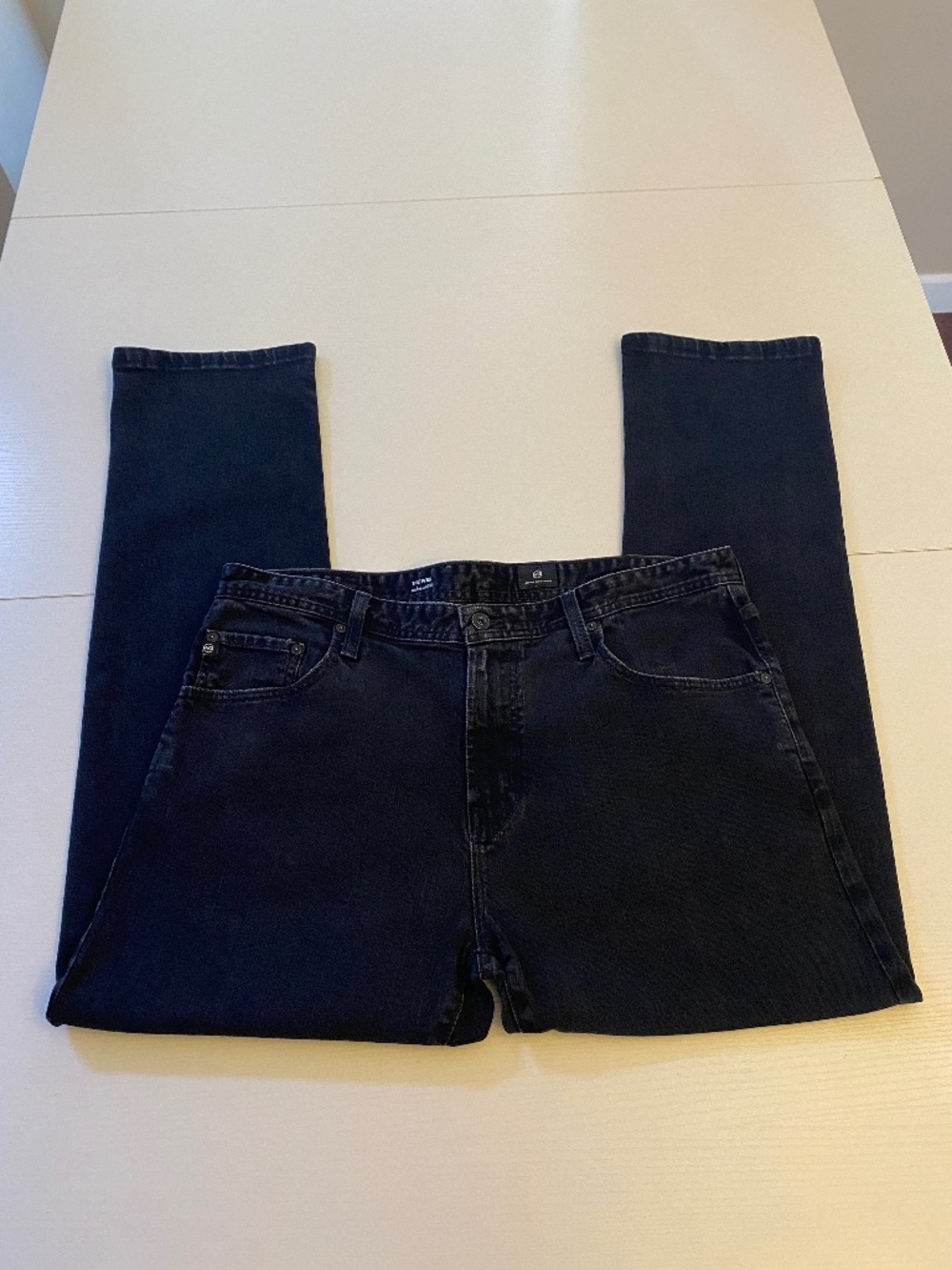 Adriano Goldschmied  The Ives Modern Athletic Fit Straight Jeans Size 36 x 31